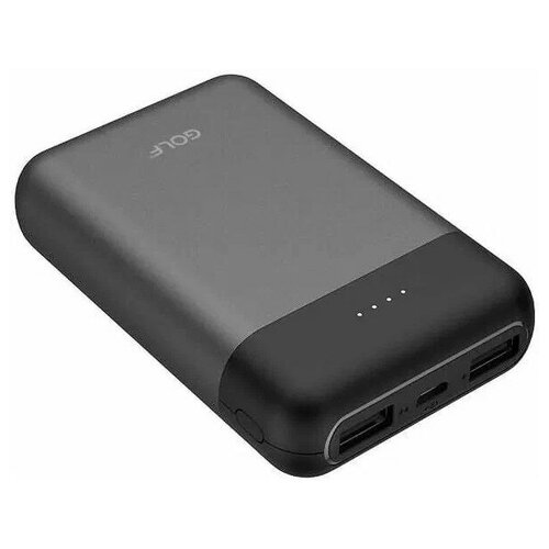 GOLF G71 Powerbank 10000 mah Кабель Micro usb In Micro usbType-C Out Type-CUSB 1А21A Al Black 111700₽