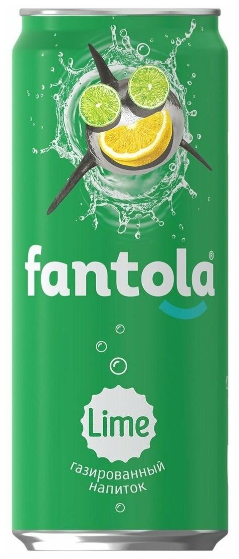 Лимонад FANTOLA "Lime" 0,33 л ж/б (12 шт) - фотография № 4