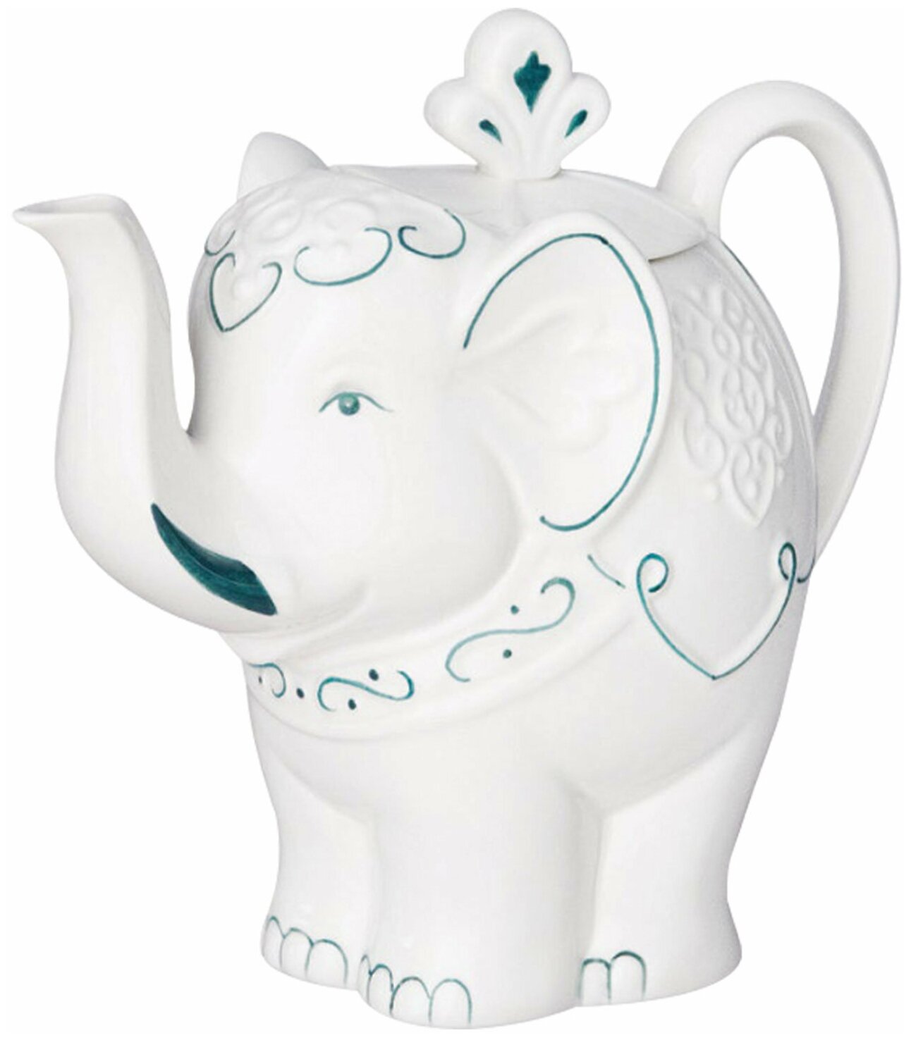 Чай Hilltop Подарок Цейлона 80г, чайник "Слон топаз" - фотография № 4