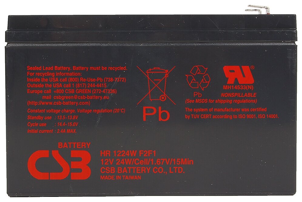 Аккумуляторная батарея для ИБП Csb HR 1224W