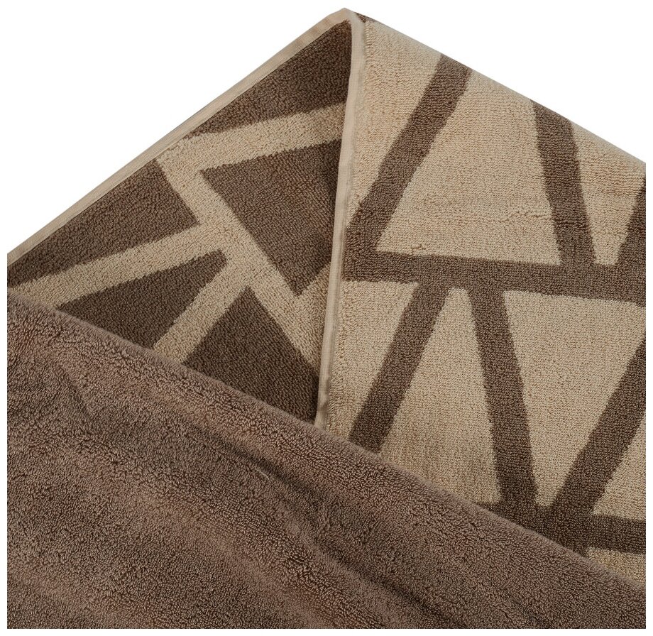 Полотенце банное коричневого цвета из коллекции essential, 90х150 см - фотография № 16