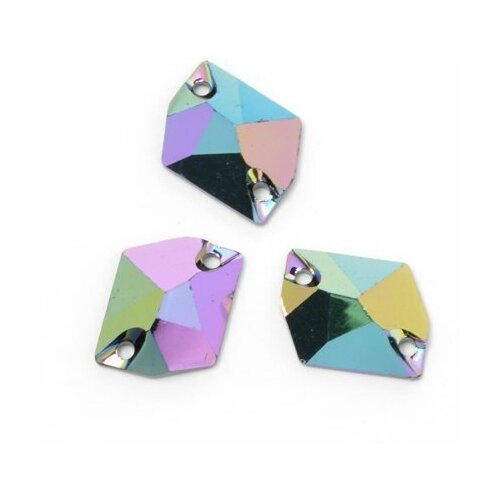 Стразы пришивные акриловые Resin Tesoro Crystal арт TS ED6107 цв7 16х20 мм уп10шт 415₽