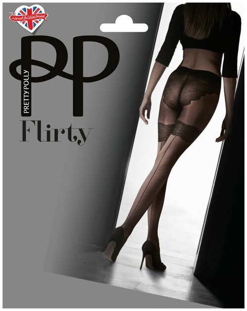 Колготки  Pretty Polly Flirty, 20 den, размер S/M/L, черный