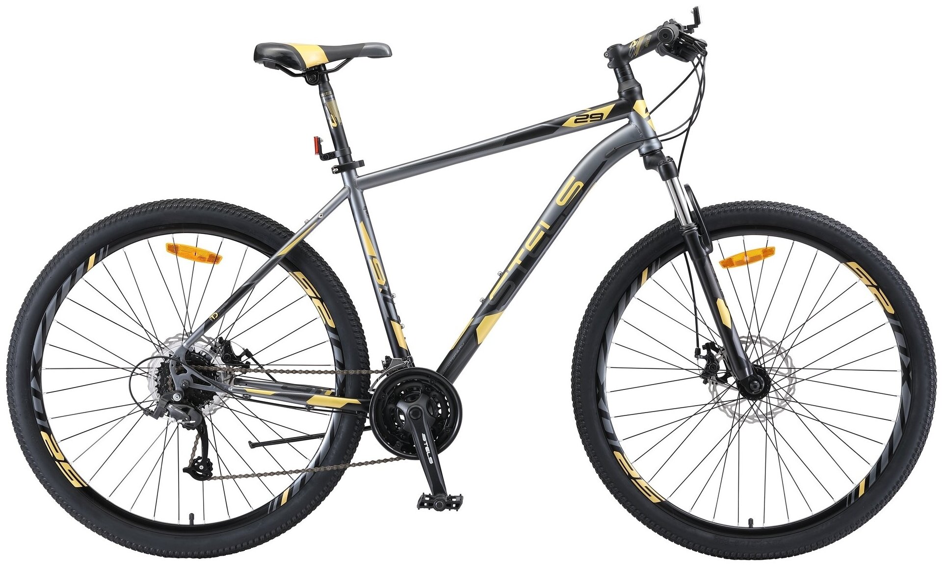Велосипед горный STELS 29" Navigator 910 MD рама 18,5 Черный/Золотой
