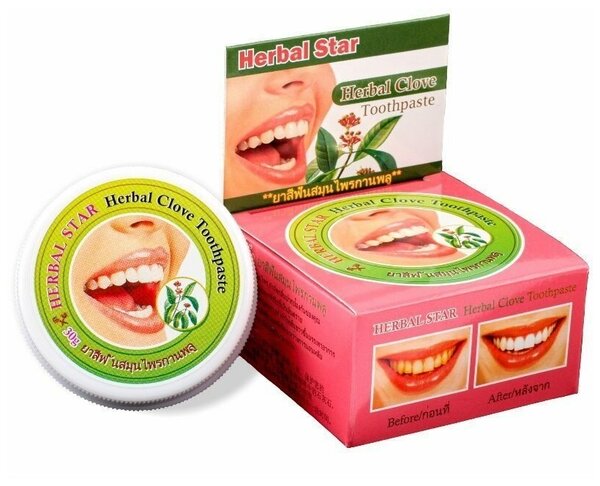 Herbal Clove Toothpaste, 30 gr, Herbal Star