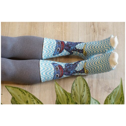 фото Носки шерстянки базовая коллекция, размер 42/45, синий