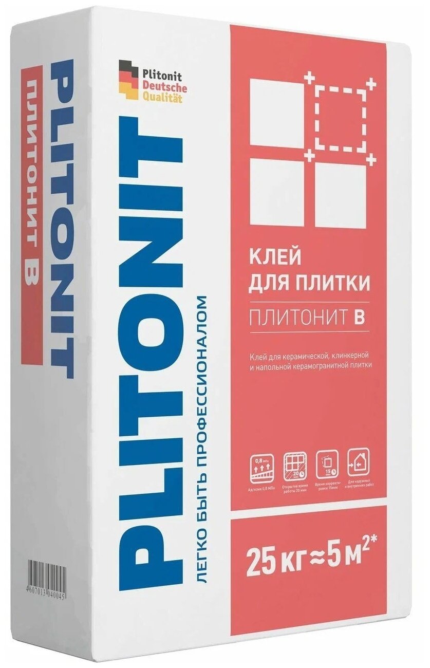 Клей для плитки и камня Plitonit В