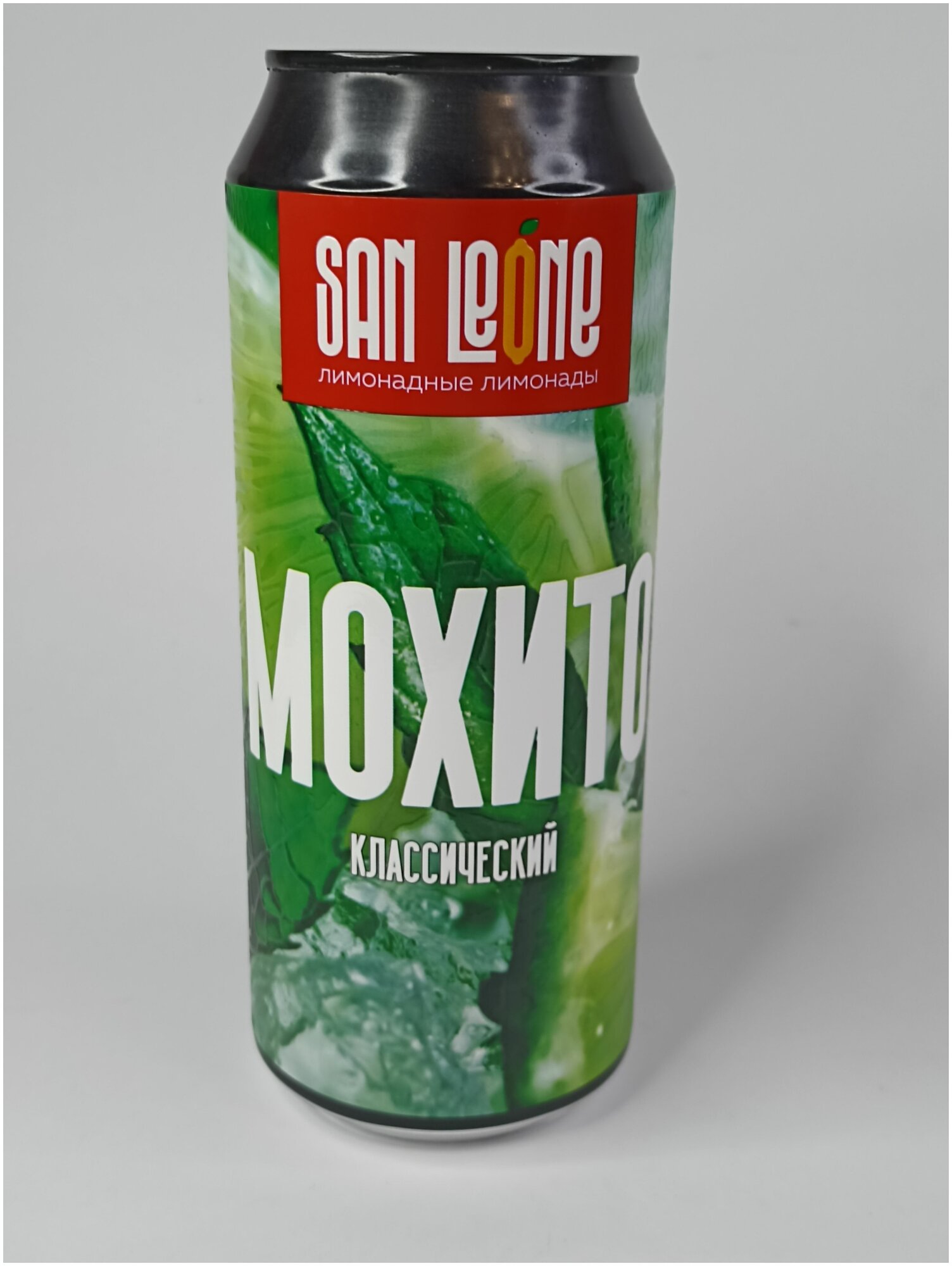 Лимонад со вкусом Мохито Классический газированный натуральный напиток San Leone ж/б 0,5л - фотография № 2
