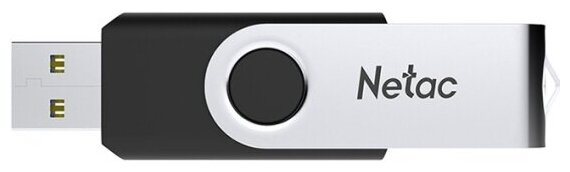 Флешка 32Gb Netac U505 black/silver USB 2.0 (NT03U505N-032G-20BK)