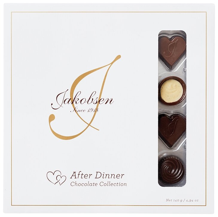 Набор шоколадных конфет Jakobsen "After Dinner", 140г - фотография № 1