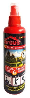 Спрей ARGUS EXTREME репеллентный от комаров, клещей,мошек, слепней, 100 мл - фотография № 6