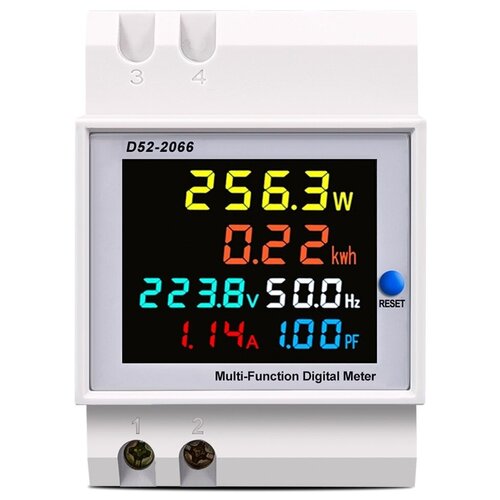 Многофункциональный цифровой измеритель TOMZN D52-2066 (напряжение, ток, счетчик электроэнергии) AC 40-300V 100A