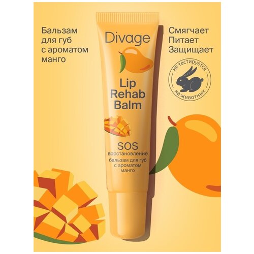 Divage Бальзам Для Губ Lip Rehab Balm Бальзам для губ lip rehab balm с ароматом манго