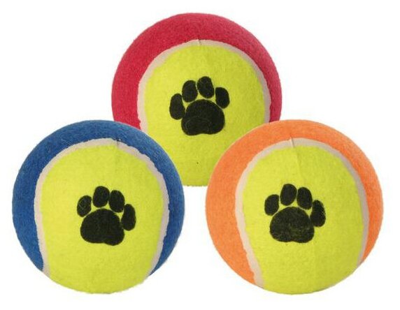 Trixie ВИА Игрушка д/собак 1 теннисный мячик Большой, 10см (3476), 0,190 кг, 14273