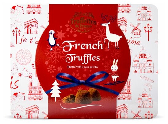 Подарочный набор Chocmod Truffettes de France Christmas Original truffles Шоколадные конфеты трюфели French, 500г