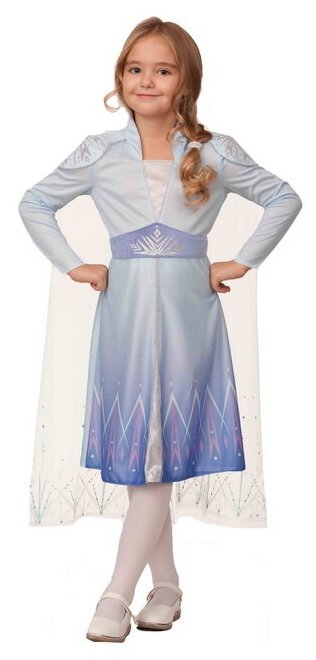Батик Карнавальный костюм Принцесса Эльза, с париком, рост 128 см 1909/п-128-64
