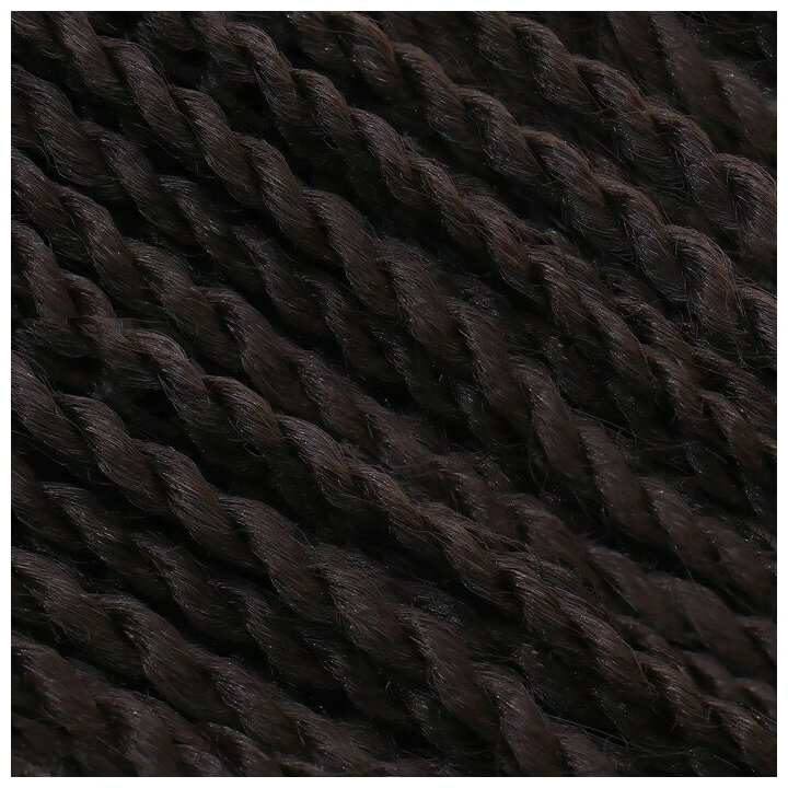 Сенегал твист, 55-60 см, 100 гр (CE), цвет тёмный каштан( 4) - фотография № 2