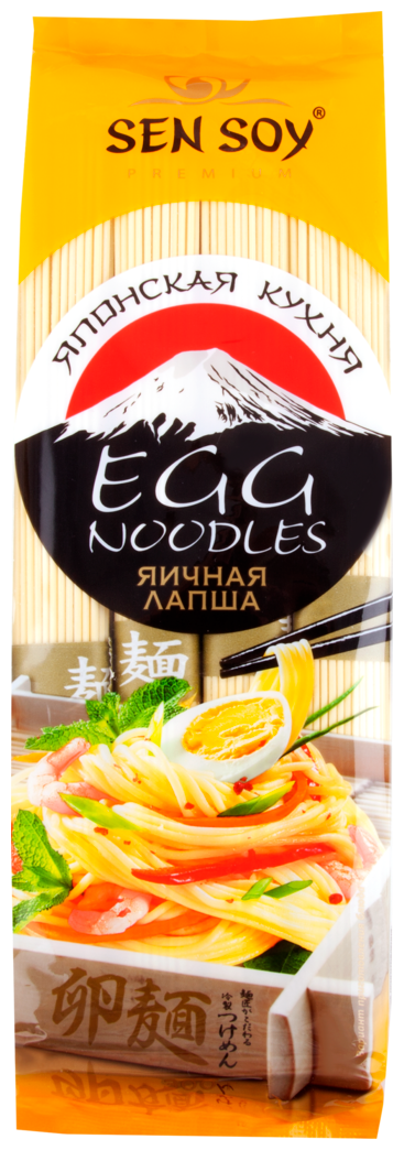 Лапша Sen Soy Premium Egg Noodles яичная 300г - фотография № 4