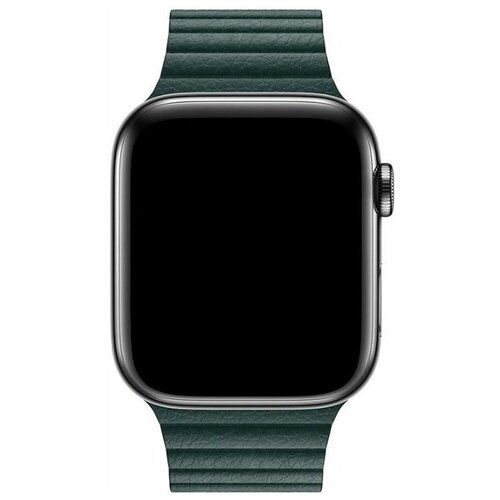 Ремешок кожаный Eva для Apple Watch 38/40mm Темно-Зеленый (AVA008GR)