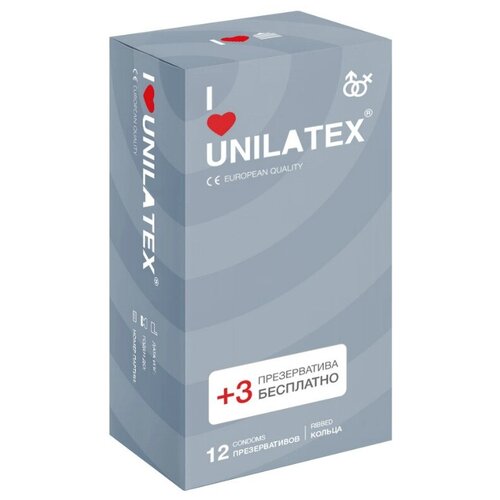 Презервативы Unilatex Ribbed презервативы для узи латексные 20 шт