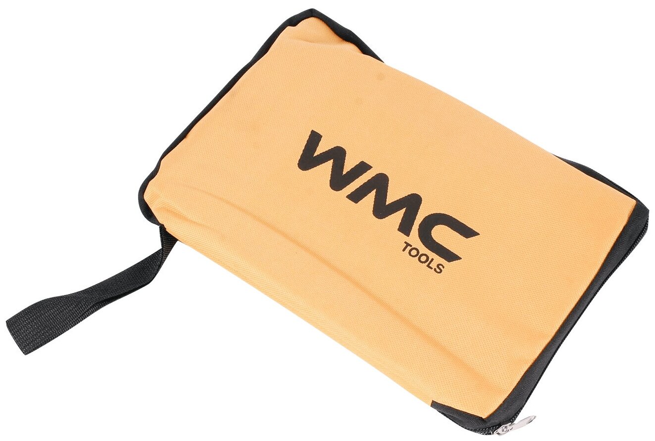 Сумка WMC TOOLS хозяйственная складная на 2 колесах с ручками и боковым карманом 140х265х450мм
