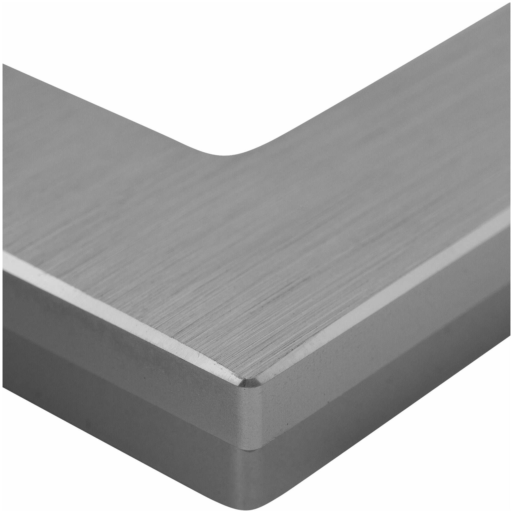 Рамка для розеток и выключателей Werkel Aluminium 1 пост, металл, цвет алюминий