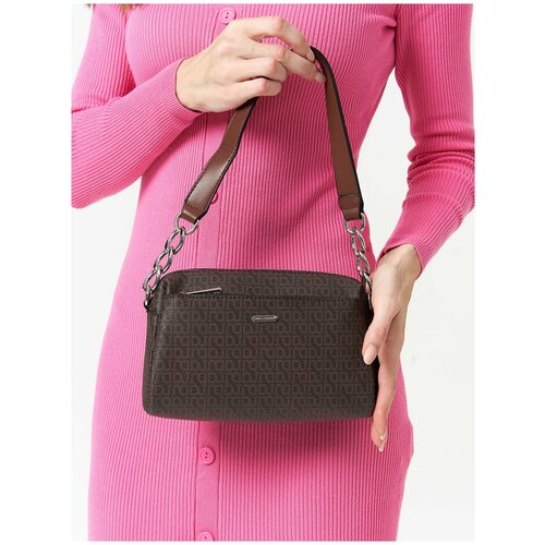 Стильная, влагозащитная, надежная и практичная женская сумка из экокожи David Jones CH21011K/BLACK