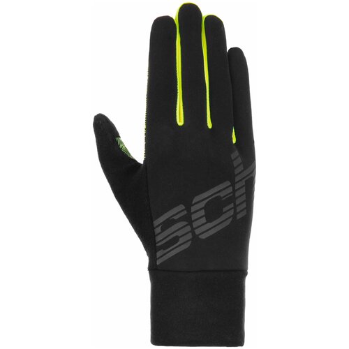 фото Перчатки горнолыжные reusch ian touch-tec black/safety yellow (inch (дюйм):7)