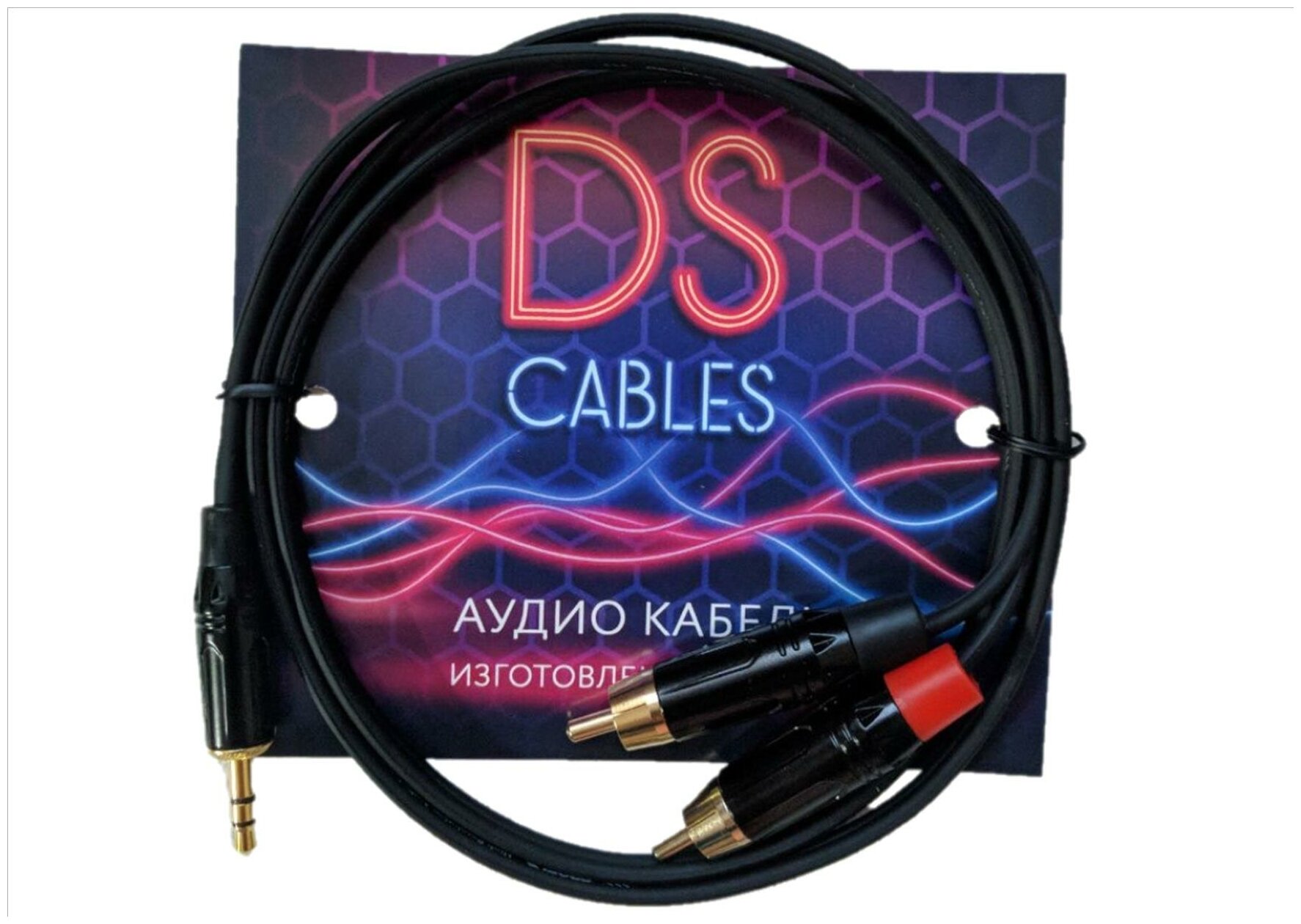 DS-кабель MRC1 кабель miniJack (3.5 mm) - 2 RCA, длина 1 м.