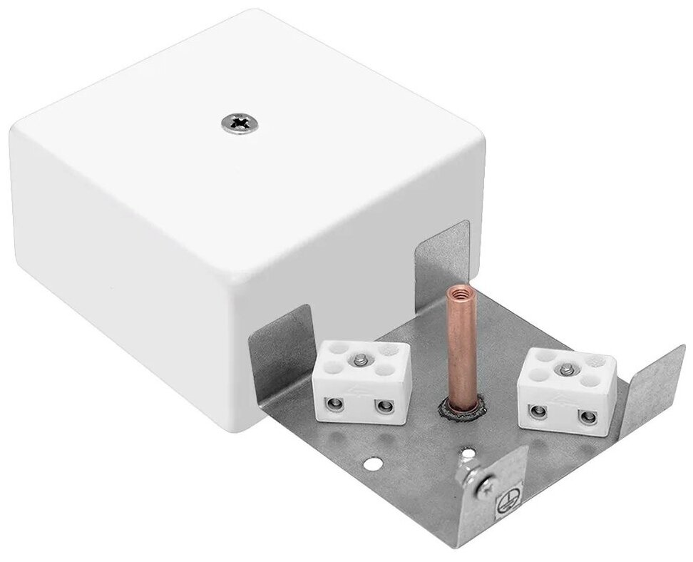 Коробка монтажная распределительная огнестойкая Гефест КМ-О (8к), 72х72х36, 4 ввода, IP41