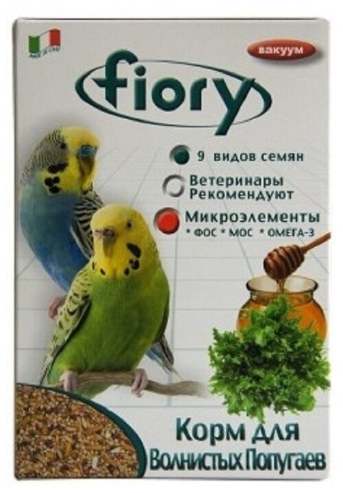 Fiory Корм FIORY для волнистых попугаев ‘Pappagallini’ 6020 1 кг 58659 (2 шт)