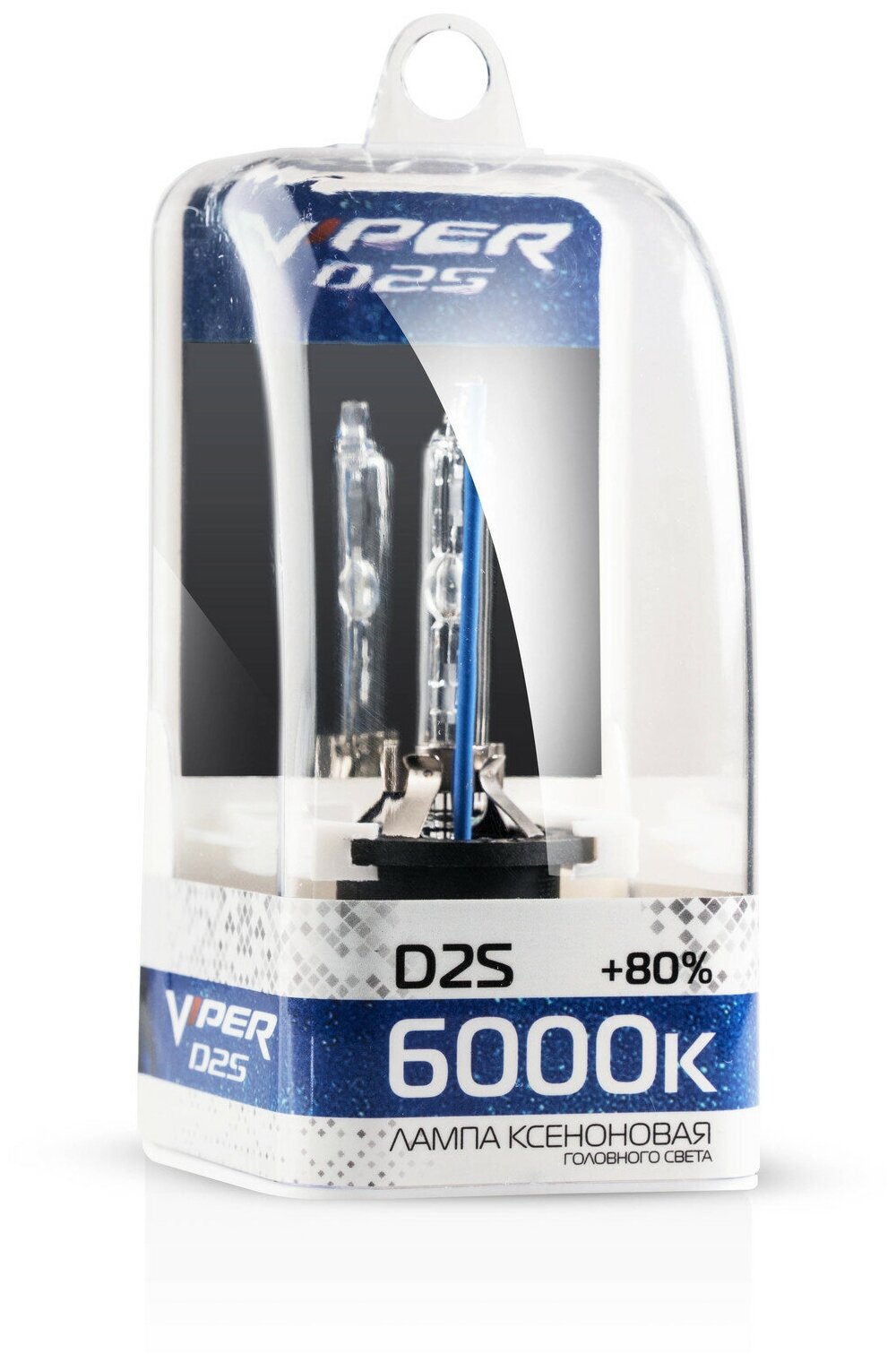 Ксеноновая лампа D2S VIPER (+80%) 6000к