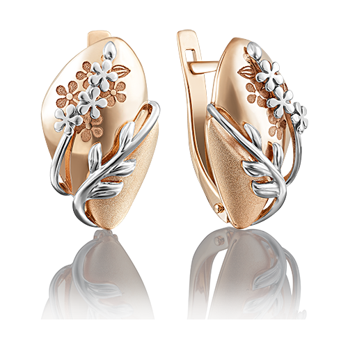 Серьги PLATINA из золота 585 пробы