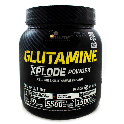 Аминокислота Olimp Sport Nutrition Glutamine Xplode, апельсин, 500 гр.