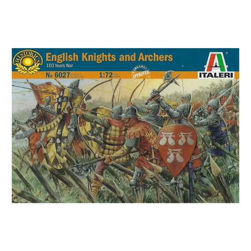 Сборная модель Солдаты ENGLISH KNIGHTS AND ARCHERS (100 YEARS WAR) 1:72 ИТ6027
