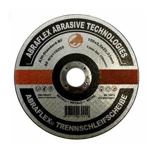 Abraflex УТ0007510 Круг отрезной 150x2,5x22,23 A30 S-BF41 мет