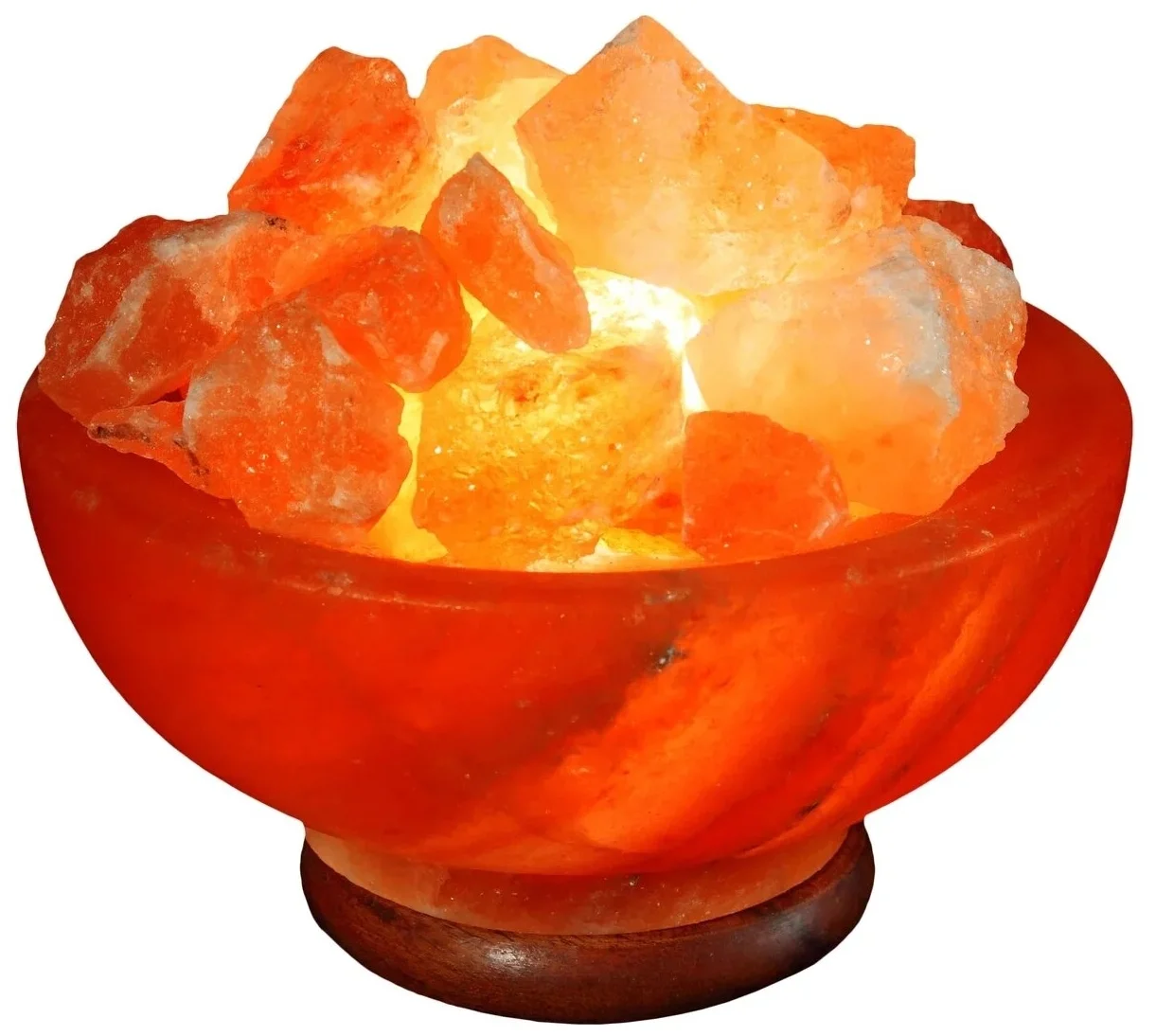 Соляная лампа Ваза с камнями из гималайской соли WL 2,5-3,5 кг
