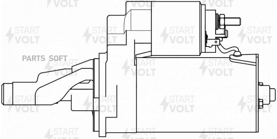 STARTVOLT LST 1862 Стартер для а/м VAG A6 (97-)/A4 (97-)/A8 (97-) 2.5TDI 2кВт