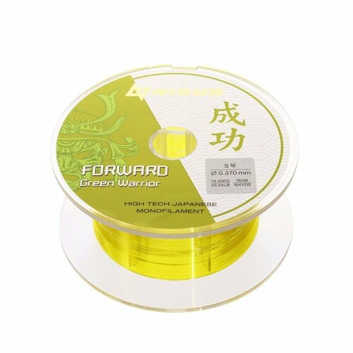фото Леска nisus forward warrior, диаметр 0.370 мм, тест 10.45 кг, 150 м, зелёная
