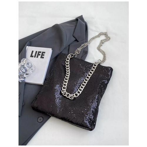 Рюкзак  шоппер Неушанка, фактура зернистая, черный