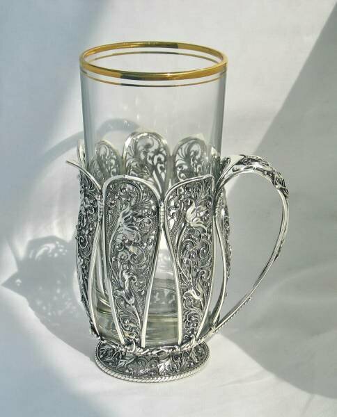 Серебряный подстаканник Вдохновение