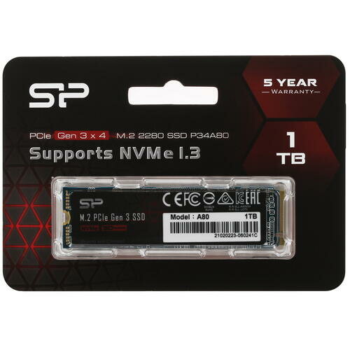 SSD накопитель SILICON POWER M-Series 1Тб, M.2 2280, PCI-E x4, NVMe - фото №11