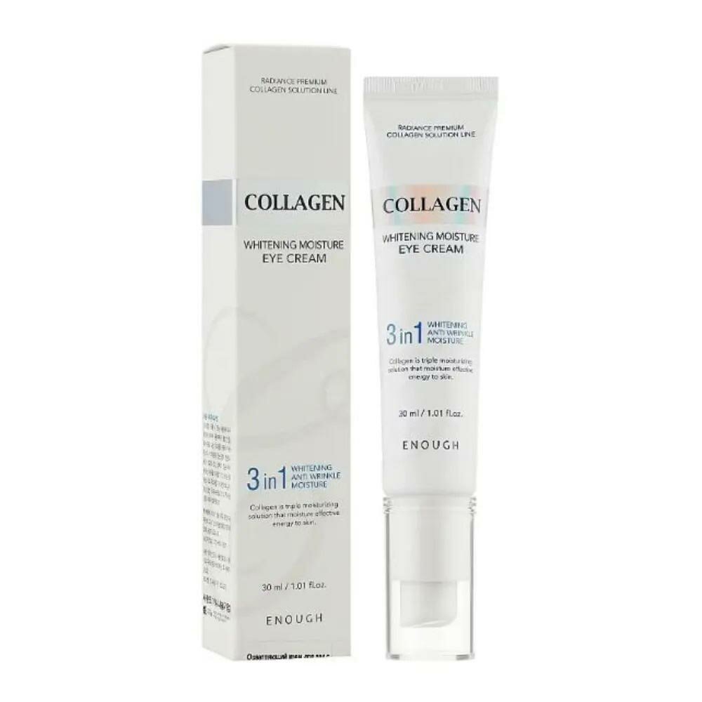 ENOUGH Collagen 3in1 eye cream Антвозрастной увлажняющий крем для кожи вокруг глаз с коллагеном