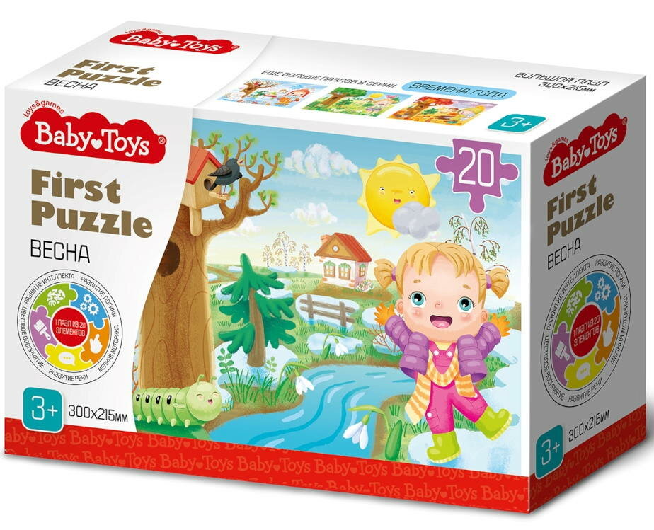 Пазл First Puzzle "Времена года. Весна" 20 элемент Baby Toys