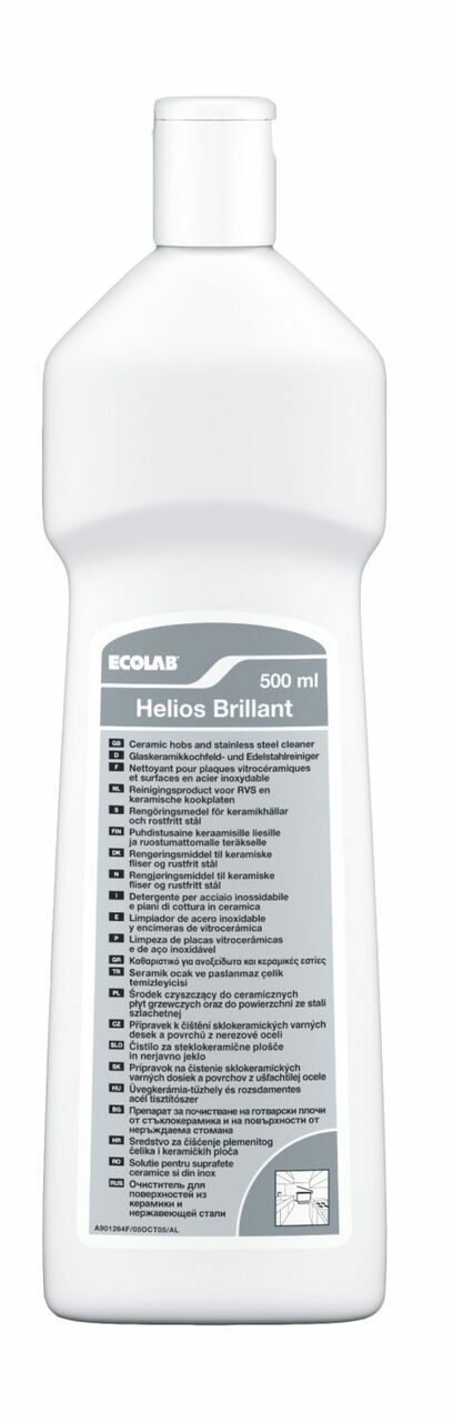 Ecolab Helios Brillant средство для чистки нержавеющей стали и стеклокерамики 500 мл - фотография № 2