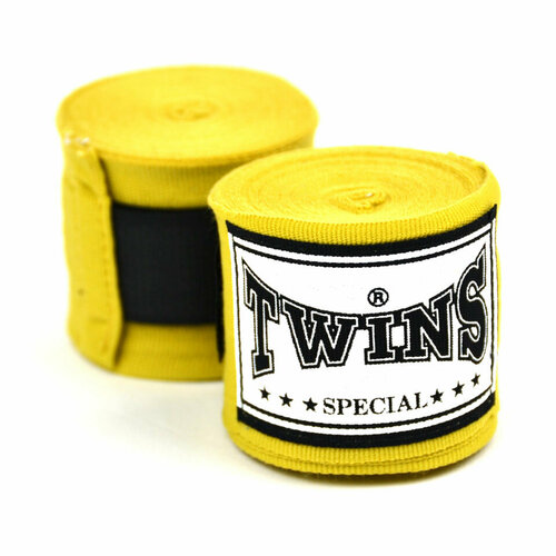 Бинты боксерские Twins Special CH5 Gold, 4,5 м, желтый, золотый бинты боксерские twins special ch 5 5 метров синие