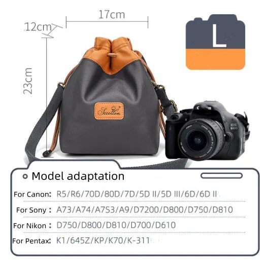 Водонепроницаемый рюкзак для камеры Nikon Canon Sony, Large grey 1