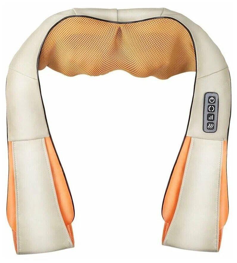 Роликовый массажер подушка для шеи, спины и плеч с прогревом Massager — фото 1