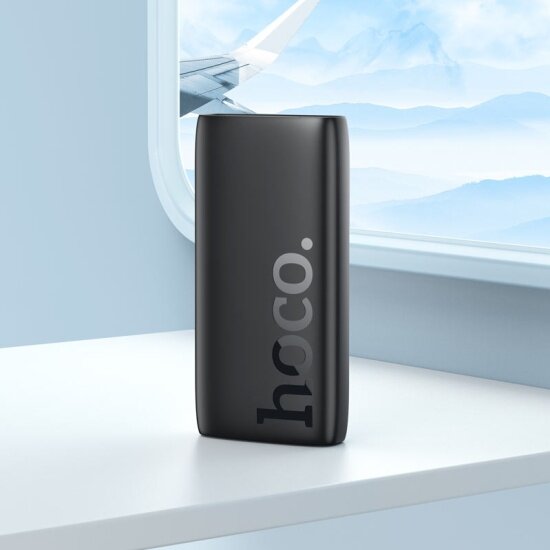 Внешний аккумулятор Hoco J122A Respect 20000mAh QC/PD 22.5W 3A USB-A/USB-C черный — фото 1