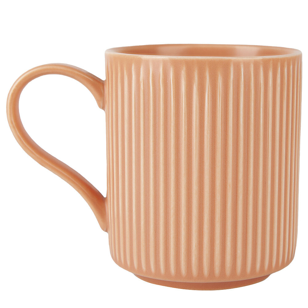 Набор фарфоровых кружек 2 шт "Scandi", 380 мл, ребристые Nouvelle — фото 1